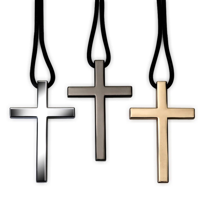 Fsforcar Cross Hanging Ornaments for Car Rear View Mirror  Cross Metal Car Charm  Pendant Decoration for Car  Truck  Home Decor (Sliver) - Image 5